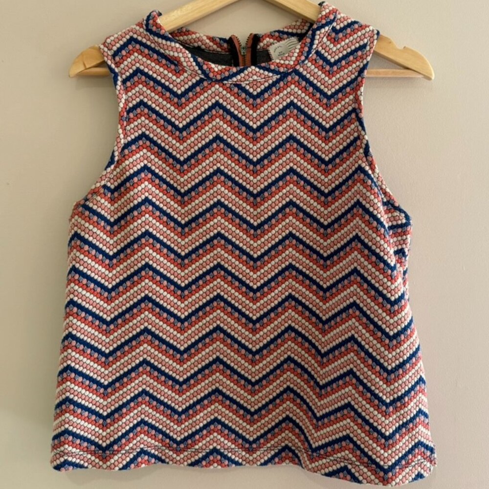 Postmark by Anthro Chevron Dot Knit Tank Top